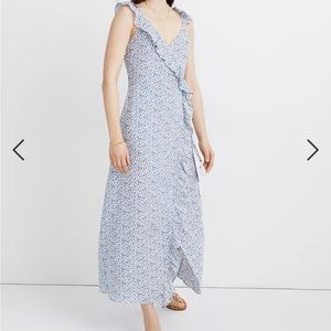 Madewell Ruffle Wrap Maxi Dress